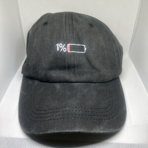 “1% Battery” Baseball Cap – Funny Adjustable Dad Hat